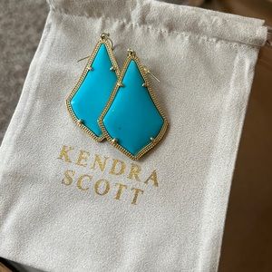 Kendra Scott Alex Gold Drop Earrings in Turquoise